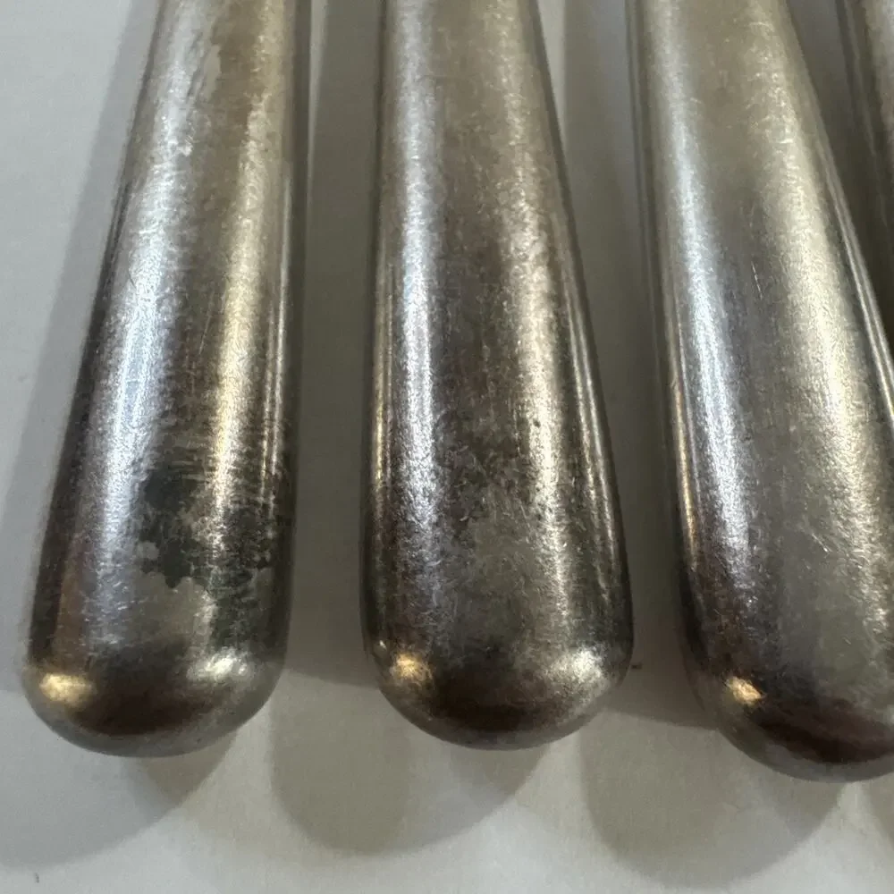 Vintage 6 Silverplate Knives Flatware - 1857 AS Co World Brand #16 Knives